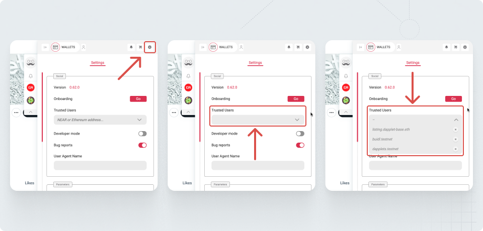 Dapplets List of Extension